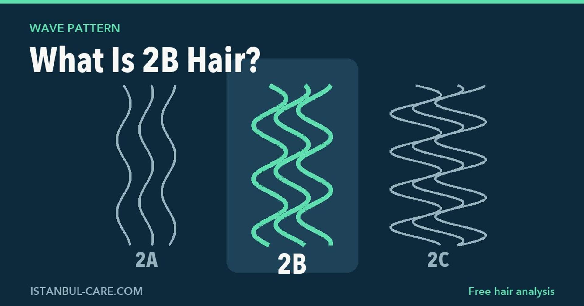 2B hair wave pattern compared with 2A and 2C — Istanbul Care