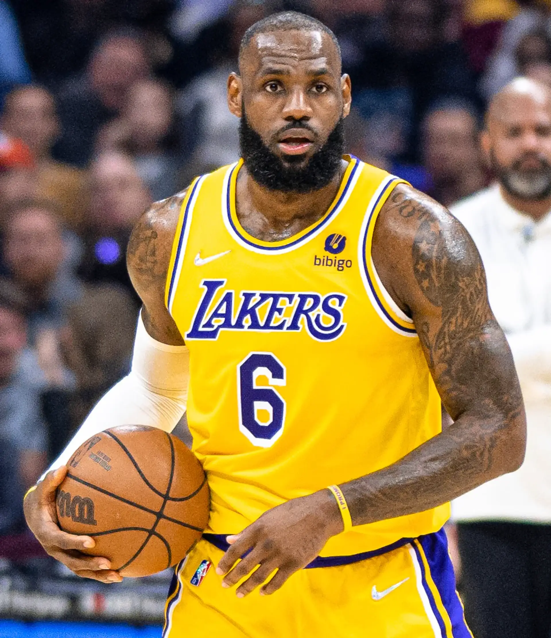 LeBron James, photographed in public. Licensed image; not evidence of any procedure.