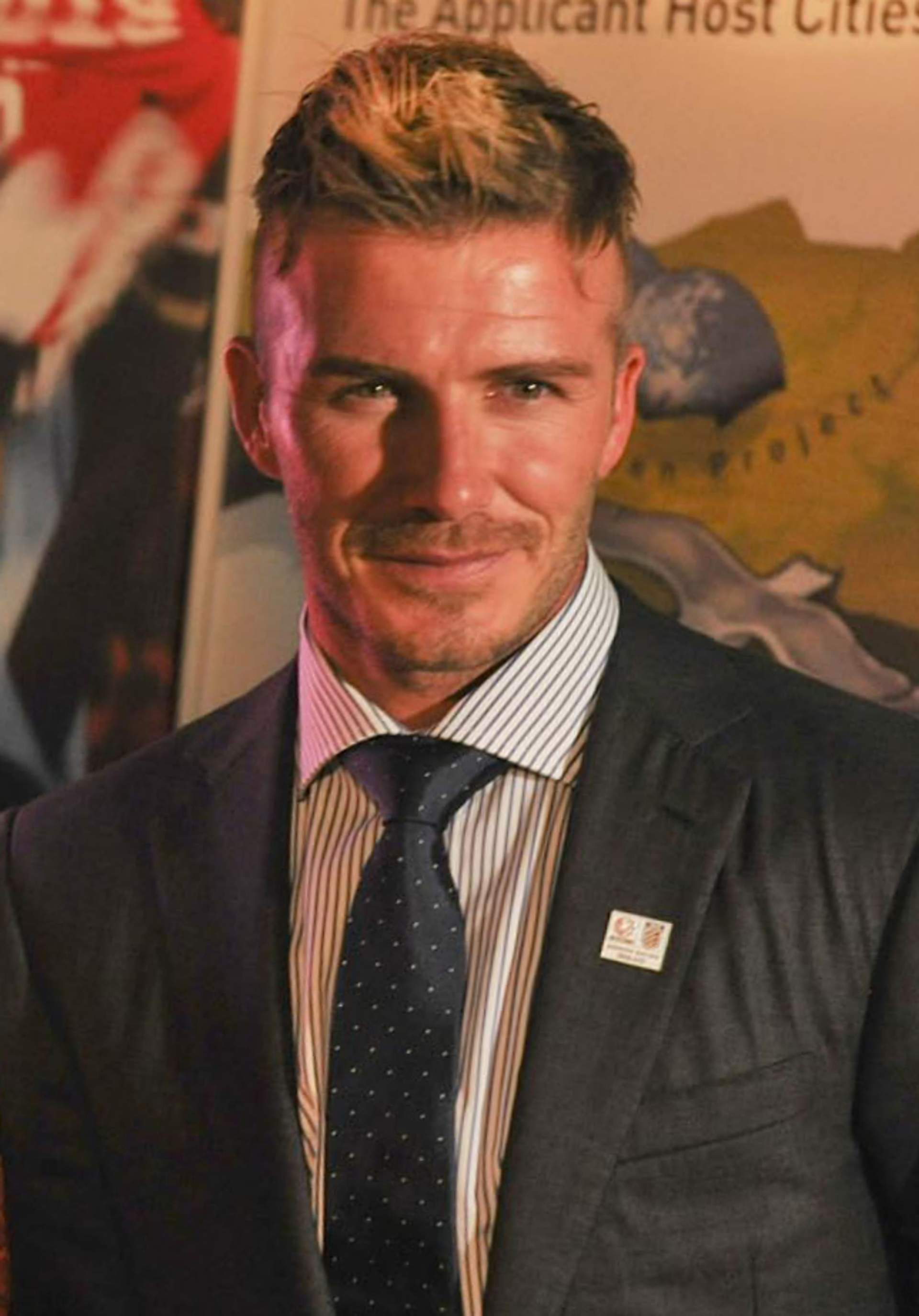 David Beckham, photographed in public. Licensed image; not evidence of any procedure.