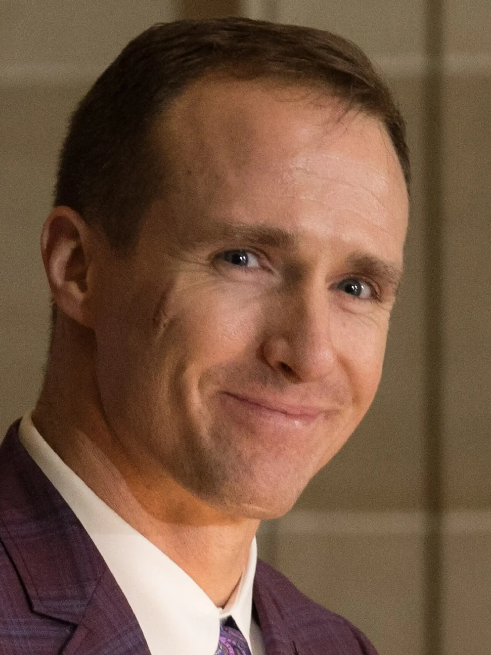 Drew Brees, photographed in public. Licensed image; not evidence of any procedure.