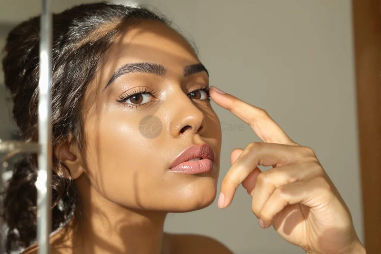 Les sourcils repoussent-ils ? Vérification dans le miroir.