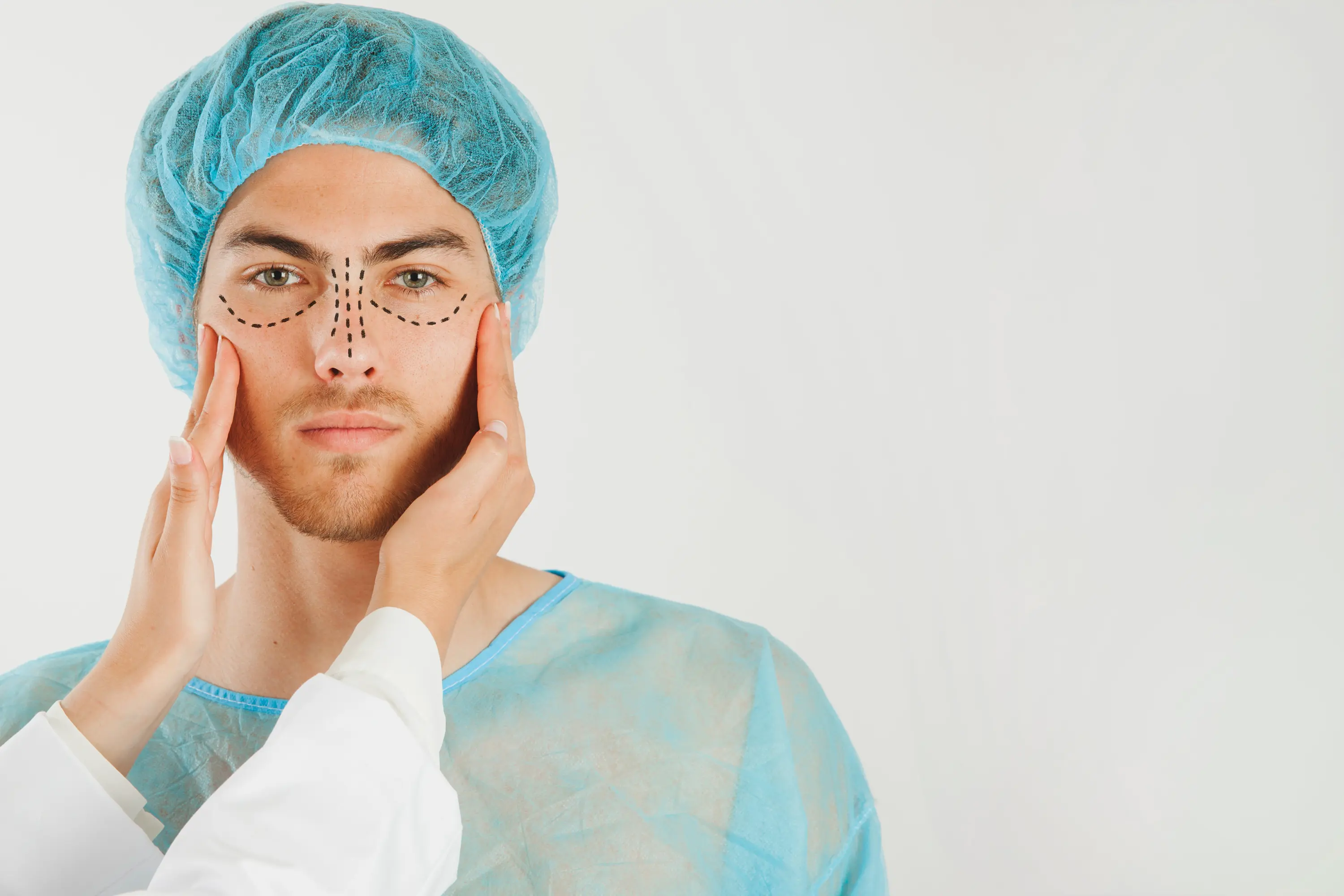 homme-se-prépare-chirurgie-du-nez