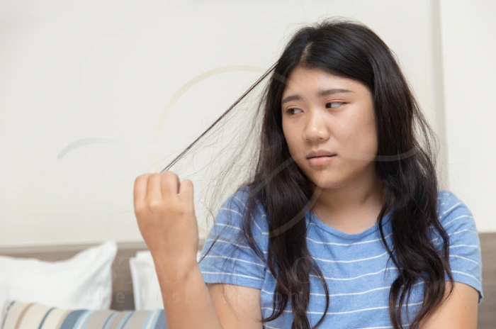 Hair loss from pulling
