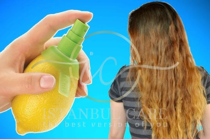 Lemon juice hair spray Lemon juice hair spray