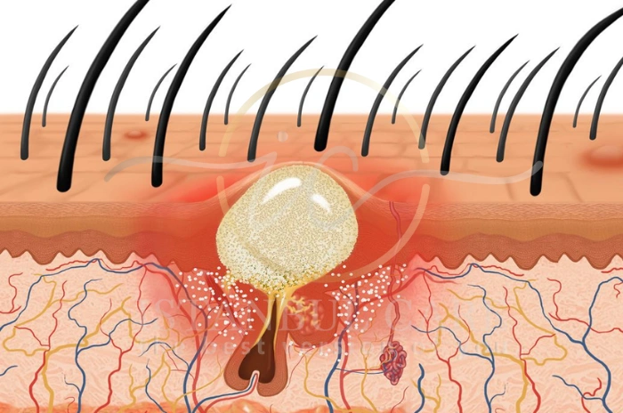 Scalp acne